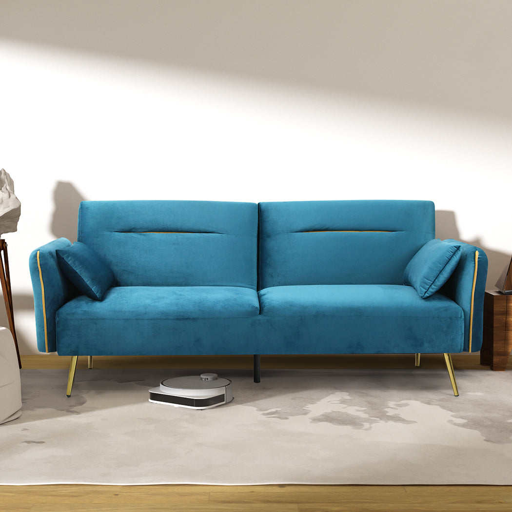 Versatile 3-Seater Sofa Bed Convertible  Adjustable Height Classic