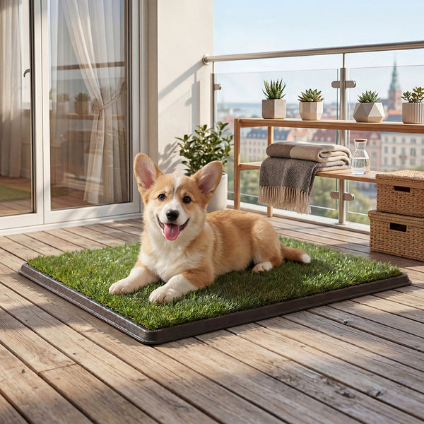  Dog Potty Tray Washable Grass Mat Training | HomeAndLiving