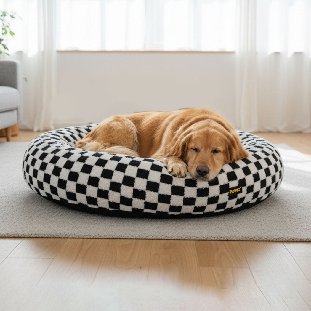 Plush Dog Bed Calming 120x120x11cm