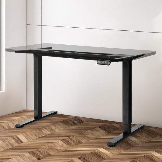 Functional Motorised Standing Desk Frame Black Dual Motor  Premium