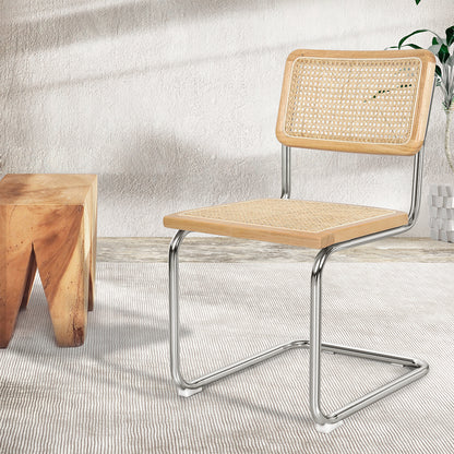 Luxury 2x Rattan Chair Dining Chairs  Scandi Inspired Design