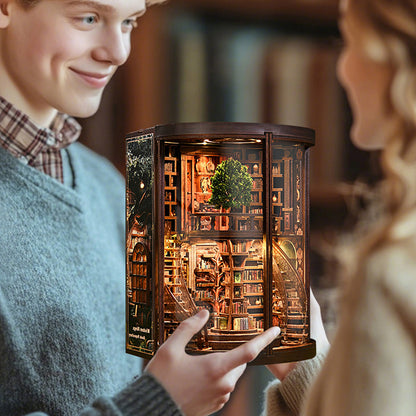 Miniature Library Book Nook Kit 16x14x21cm