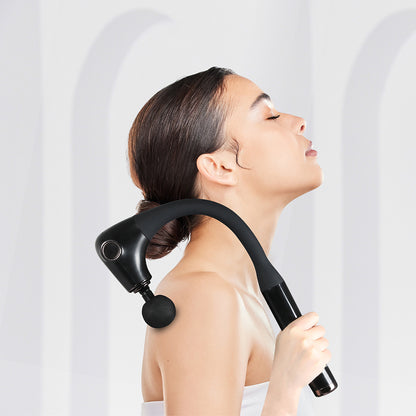 Massage Gun Extended Handle Black 35x19cm