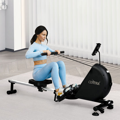 Smart Rowing Machine Black 167x55x79cm