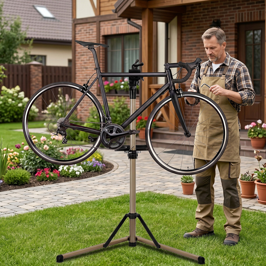 Bike Repair Stand Adjustable Foldable 60lbs | HomeAndLiving