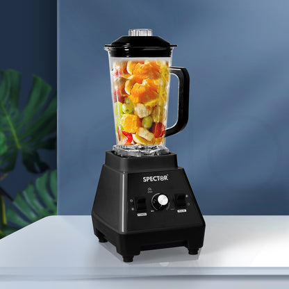 Premium 2L Commercial Blender Mixer Black  High Back Support