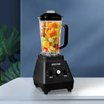 Premium 2L Commercial Blender Mixer Black  High Back Support