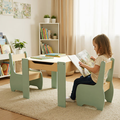 Kids Table And Chairs Set 3in1 63x61.5x48cm