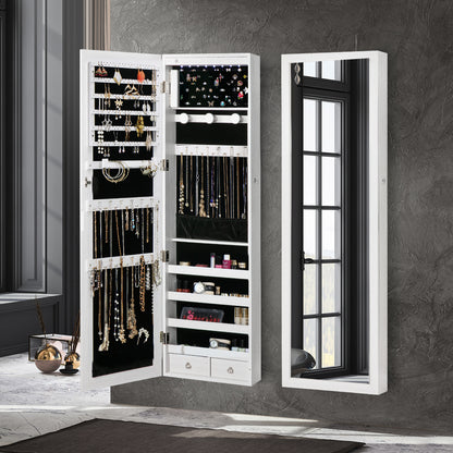 Premium Mirror Jewellery Cabinet LED  Sleek Modern Look Classic