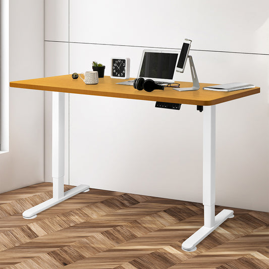 Functional Motorised Standing Desk Adjustable 140cm Natural 1000x 1MM