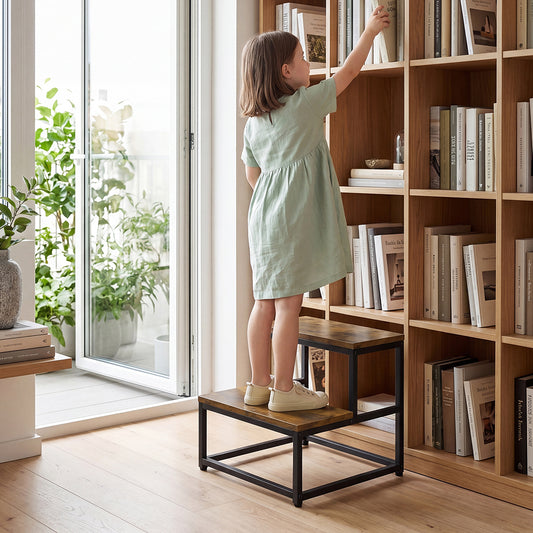 2-Step Stool Non-Slip Portable Kids Adults | HomeAndLiving
