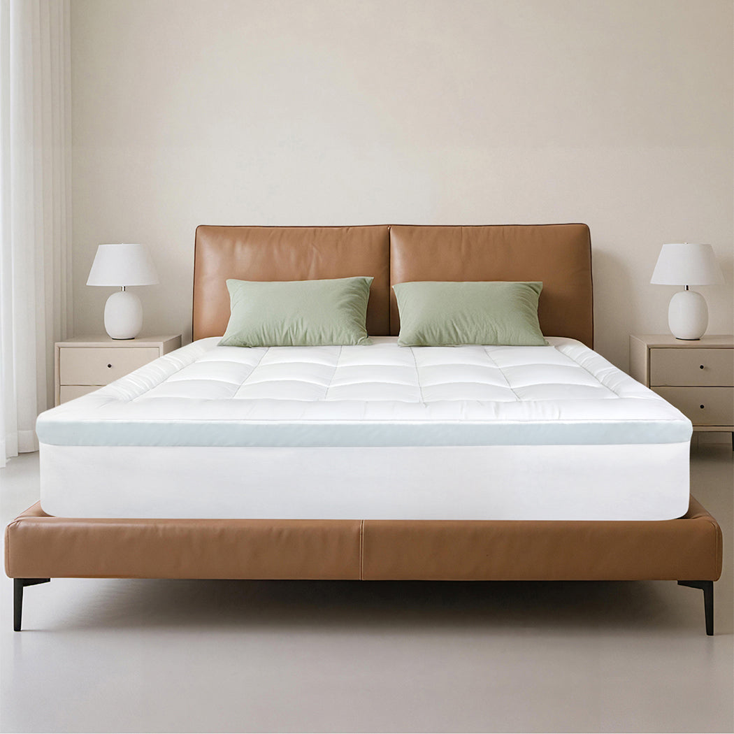 Gel Memory Foam Mattress Topper Double Size 137x190x8cm