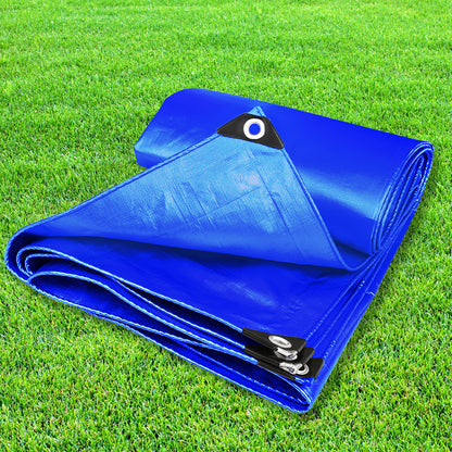 Heavy Duty Tarp Blue 200GSM 7.3x9.15cm