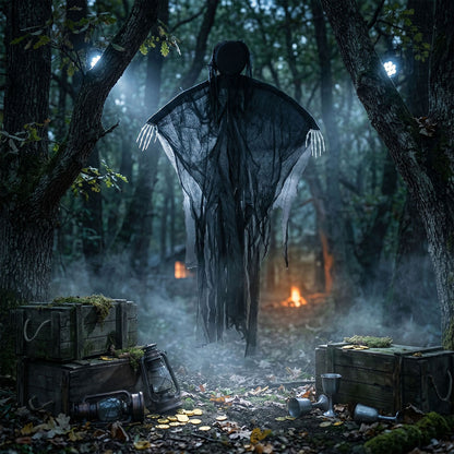 Grim Reaper Decoration Black 130x6x46cm