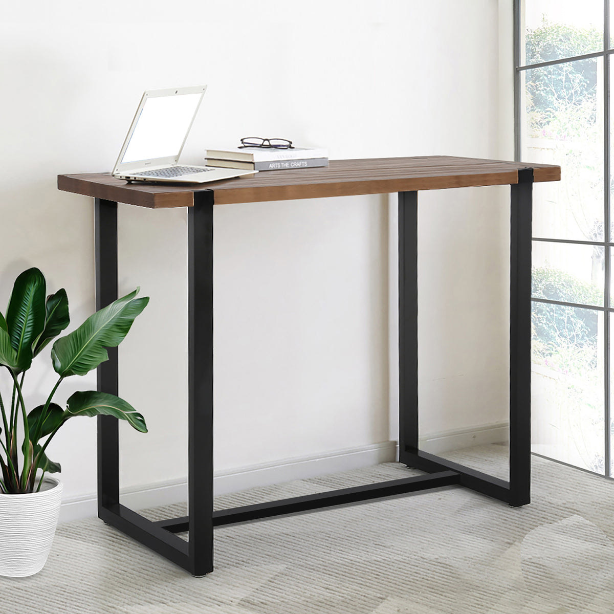 Ergonomic High Bar Table Industrial Pub  Adjustable Height Classic
