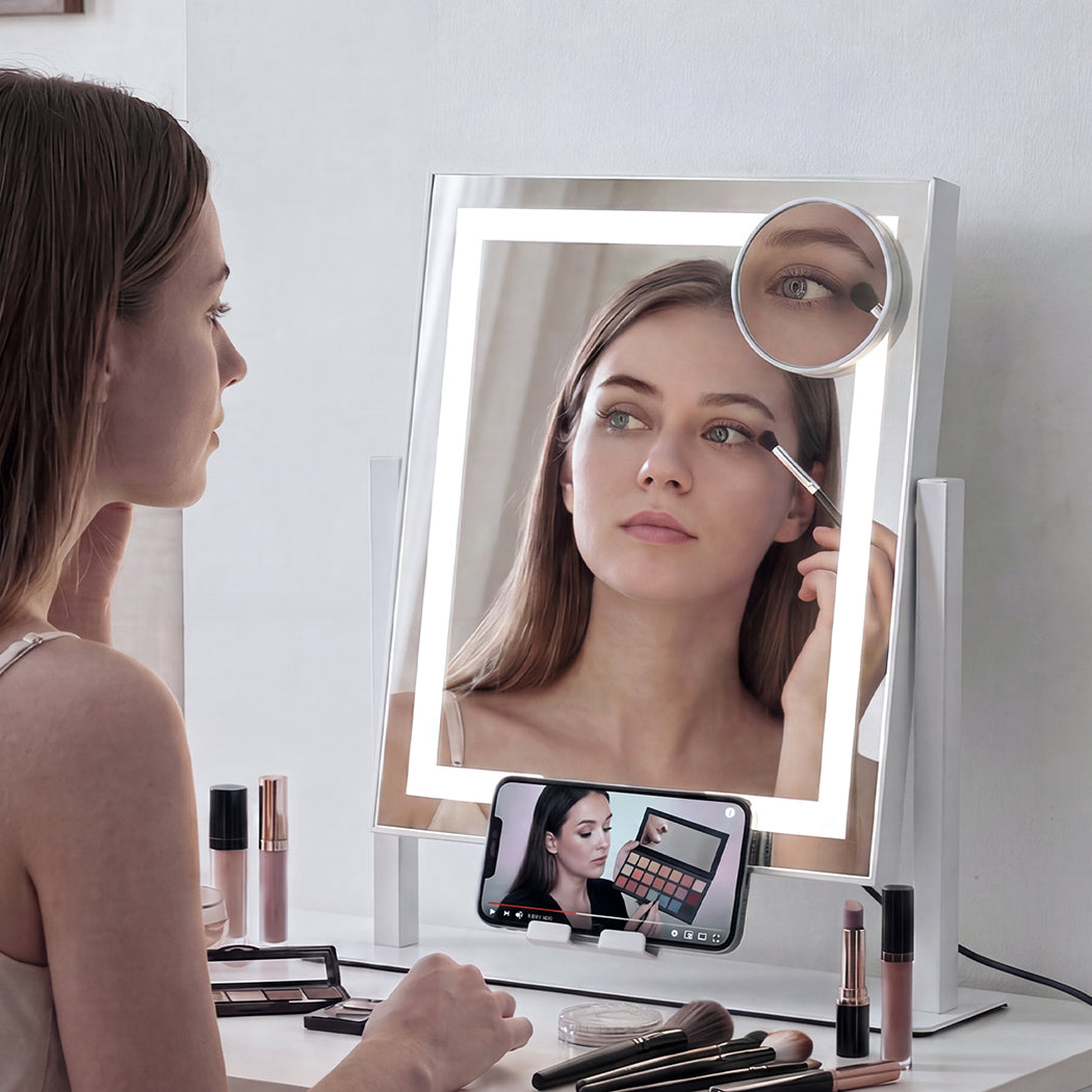 Vanity Mirror With Dimmable Lights 36x30x6.5cm