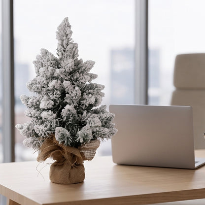 Mini Christmas Tree Snow Flocked 10.5x10.5x49cm