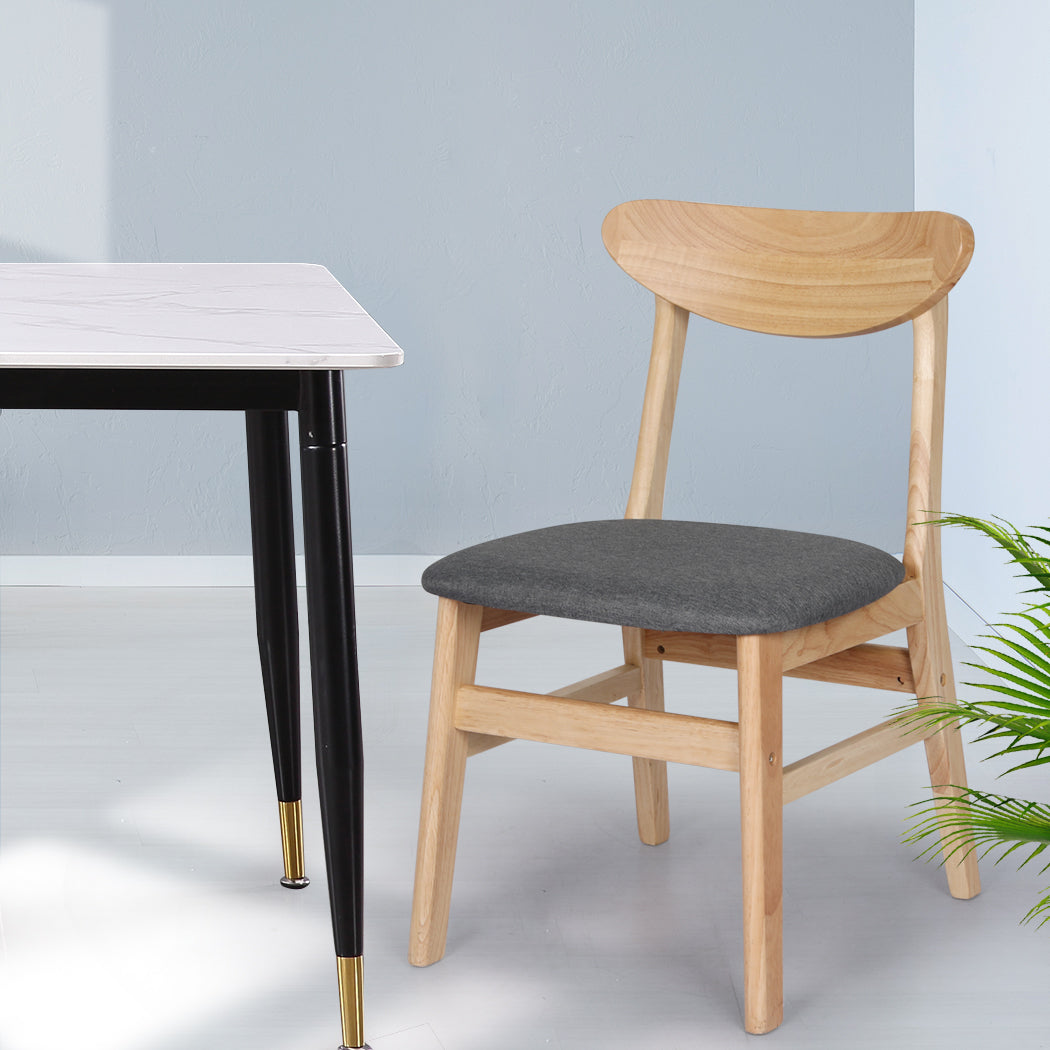 Versatile 6xDining Chairs Kitchen Chair Nature  Durable Frame
