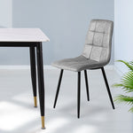 Ergonomic 8x Dining Chairs Kitchen Chair  High Back Support