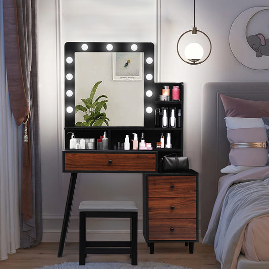 Contemporary Dressing Table Stool Set  Comfortable Design Classic