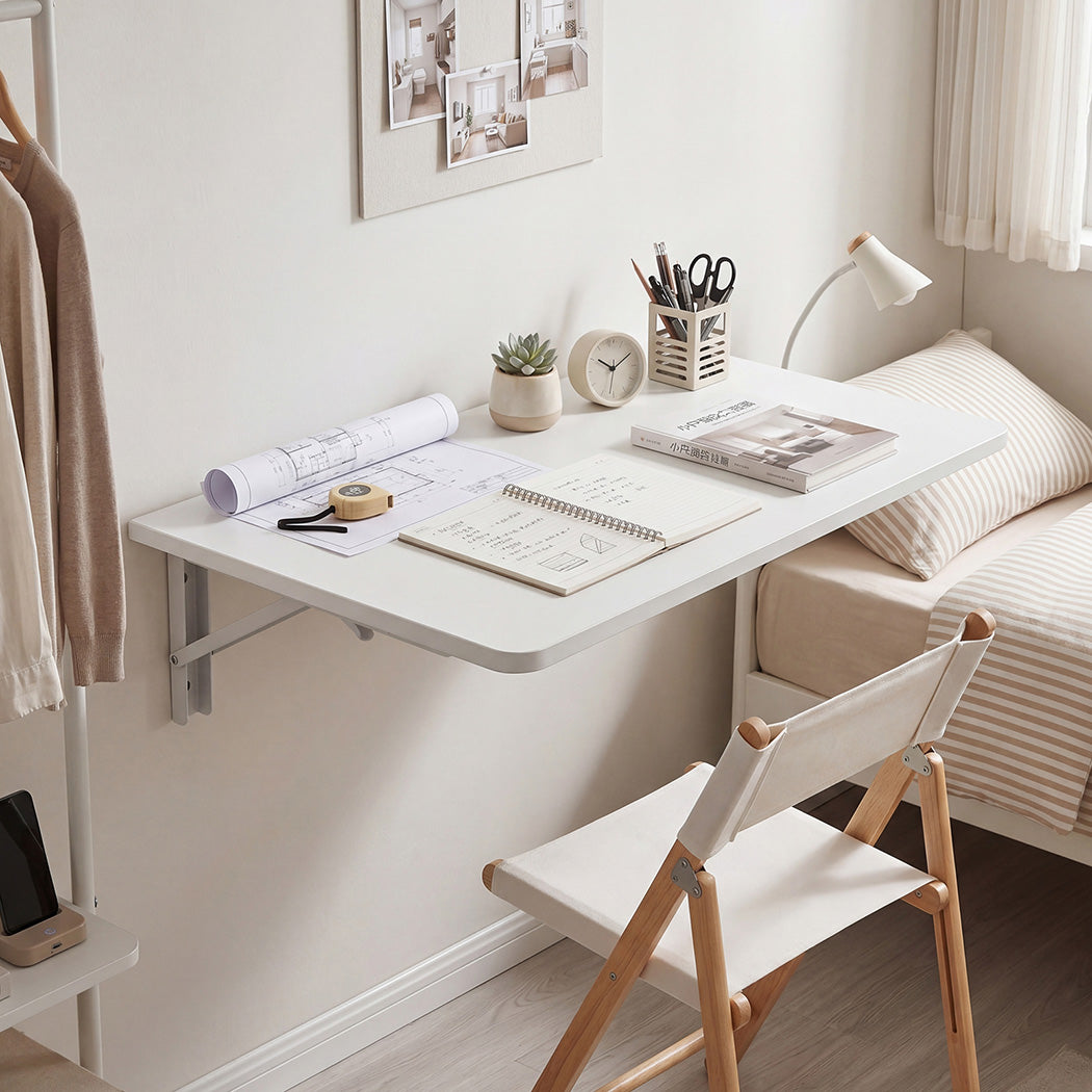 Wall Mounted Folding Table Floating Desk | HomeAndLiving