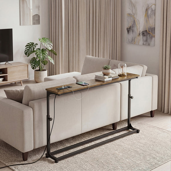  Sofa Console Table Power Ports Adjustable Height | HomeAndLiving