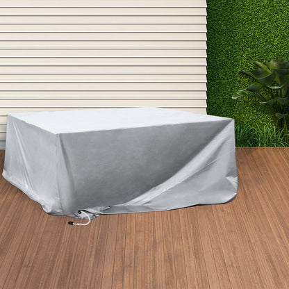 Luxury Outdoor Furniture Cover Waterproof Silver 15cm  Wood Finish