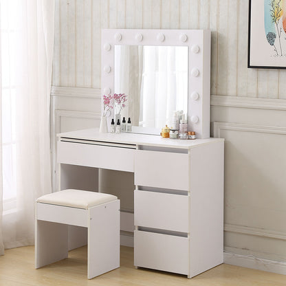 Dressing Table Vanity Set White 55x54cm