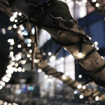 Versatile 30M 300LED String Solar Powered Fairy  Wood Finish