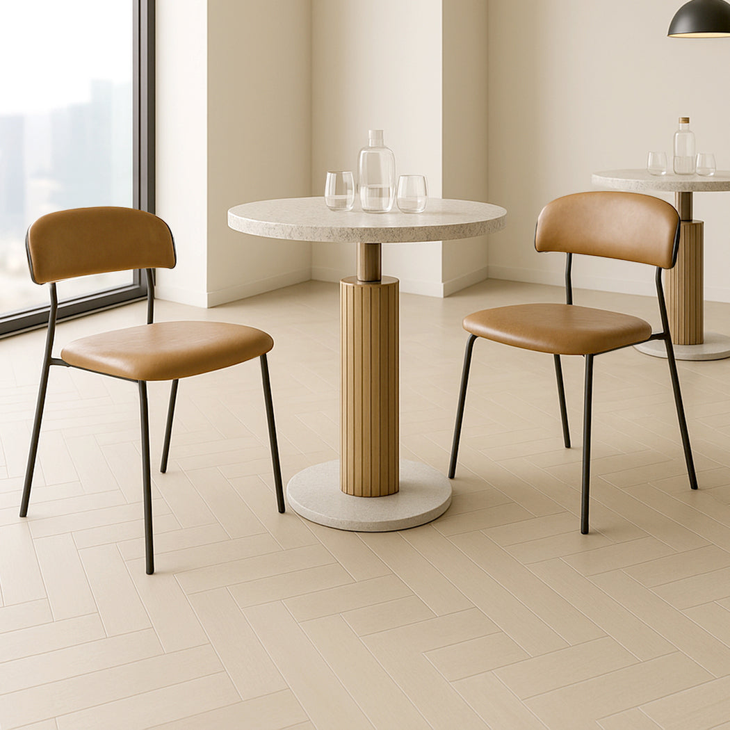 Pu Leather Lounge - Brown
