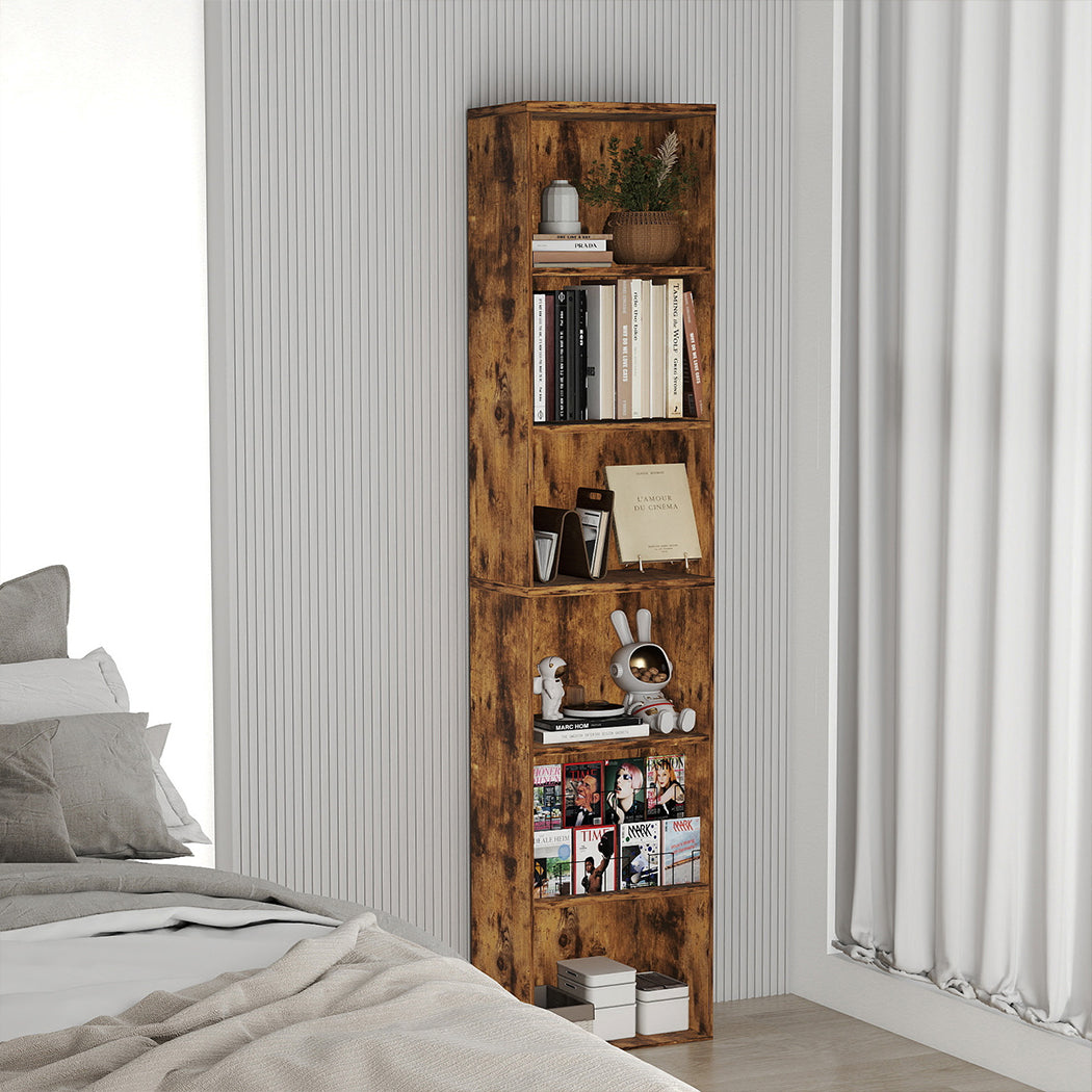 Tall Bookshelf Storage Unit 40x24x178.5cm