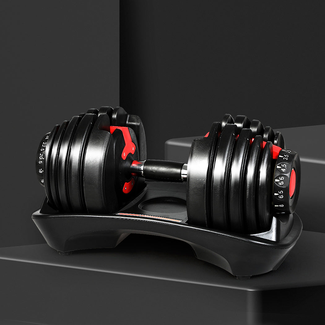 Adjustable Dumbbell Set 24kg 45x23x21cm