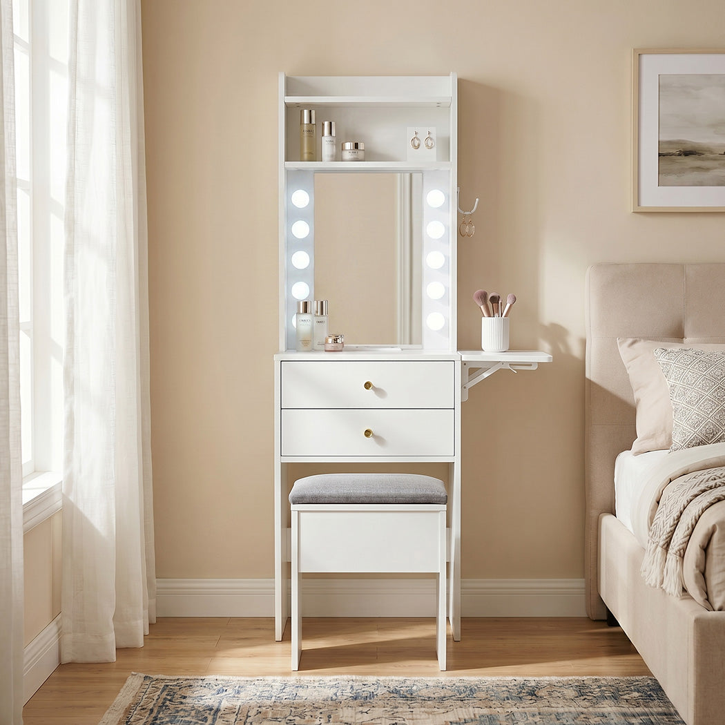 Dressing Table Stool With Storage 72x39.5x151cm