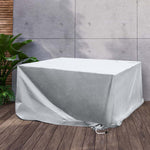 Contemporary Outdoor Furniture Cover Waterproof Silver 30cm Extension