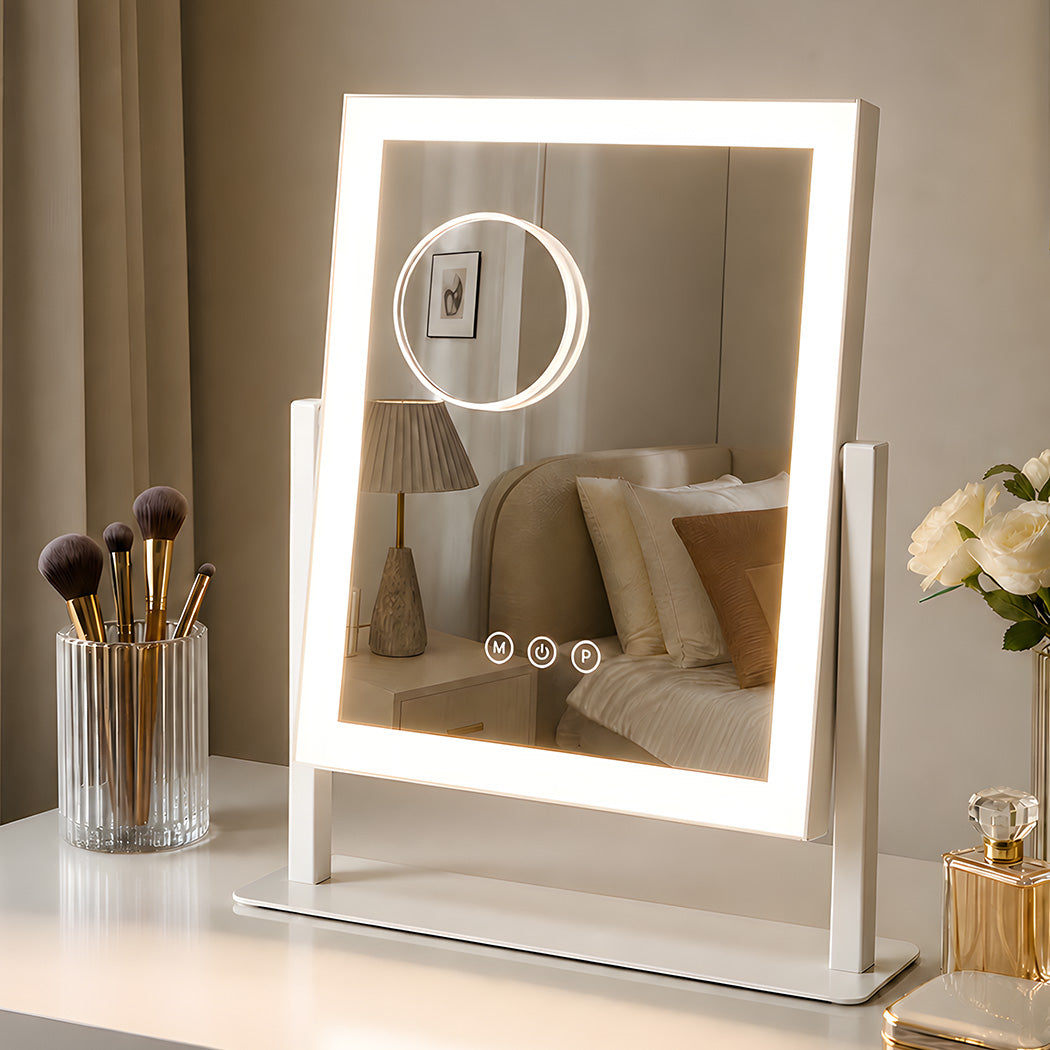 Vanity Mirror With Lights 10X Magnifier 36.7x30x6.2cm