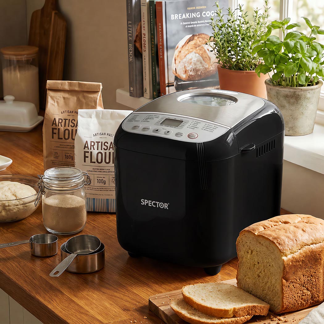 Automatic Bread Machine With Non Stick Pan 33x28x29cm