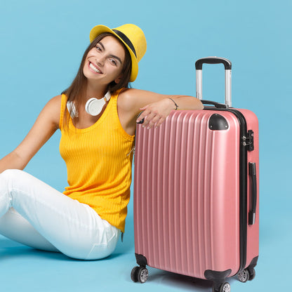Rose Gold 24 Luggage Suitcase 39x23x63cm