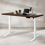 Compact Motorised Standing Desk Adjustable 140cm Walnut 1000x 1MM