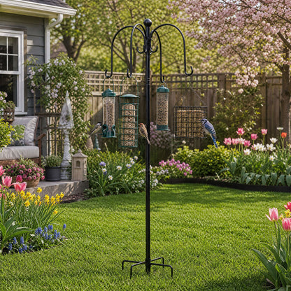 Bird Feeder Station 8 Hooks 224cm Outdoor | HomeAndLiving - 8