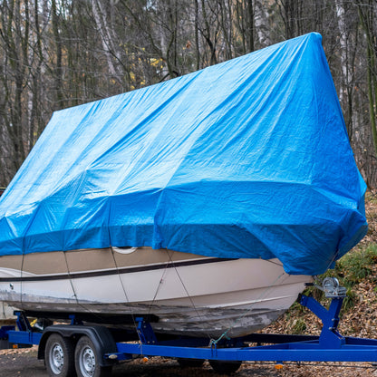 Heavy Duty Tarp Blue 200GSM 7.3x9.15cm