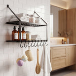 Wall Mounted Pot Pan Rack 10 Hooks | HomeAndLiving