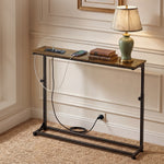 Sofa Console Table Power Ports Adjustable Height | HomeAndLiving