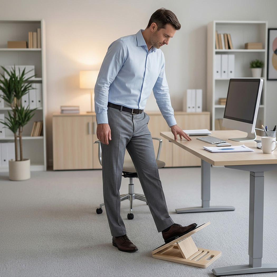 Adjustable Wooden Slant Board Calf Stretcher | HomeAndLiving - 8
