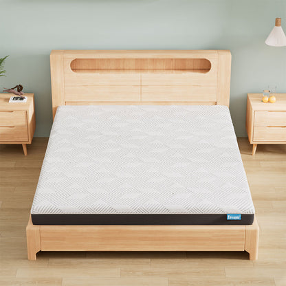 Compact Queen Mattress Gel Memory Foam Cooling Breathable 15cm Medium