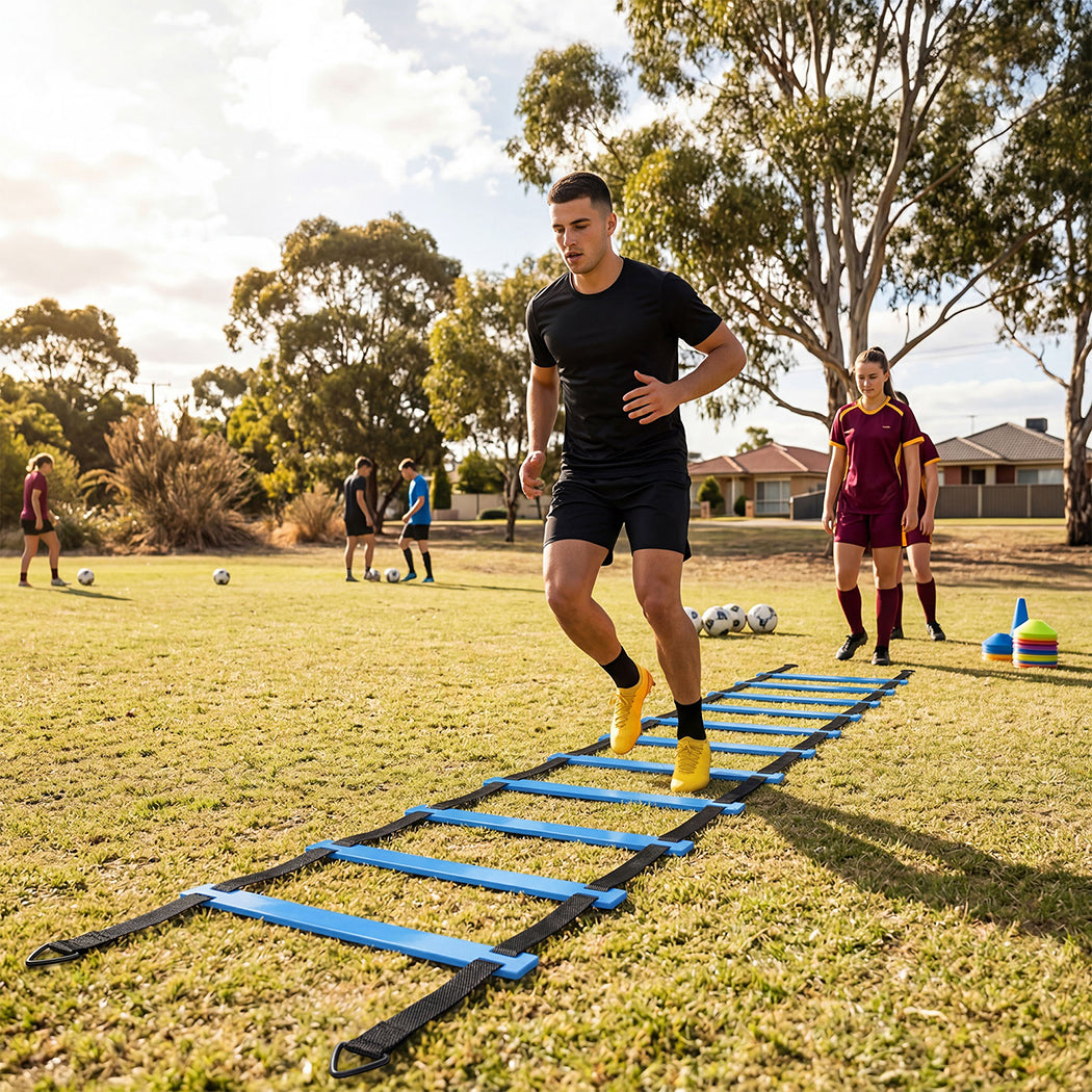 Soccer Agility Training Set Poles Ladder | HomeAndLiving - 8