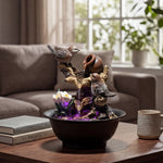 Tabletop Water Fountain LED Colour Changing Bird | HomeAndLiving