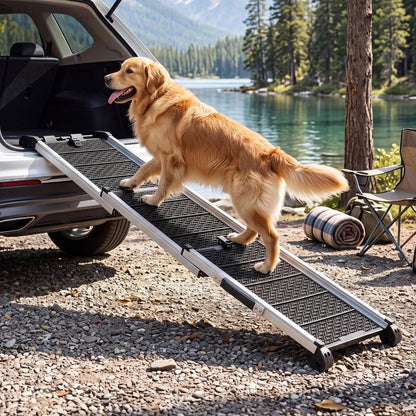Dog Ramp Foldable Extendable Black 72x40x9.5cm
