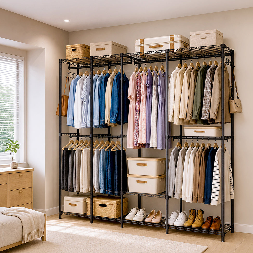 Heavy Duty Clothes Rack Organizer 195x45x196cm