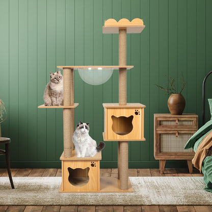 Cat Tree Scratcher Tower 60x40x138cm