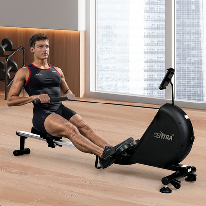 Smart Rowing Machine Black 167x55x79cm